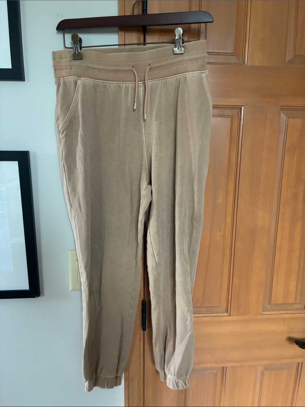 Target Beige Drawstring Jogger Track Pants